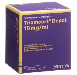 TRIAMCORT Dépôt susp crist 10 mg/ml 25 amp 1 ml