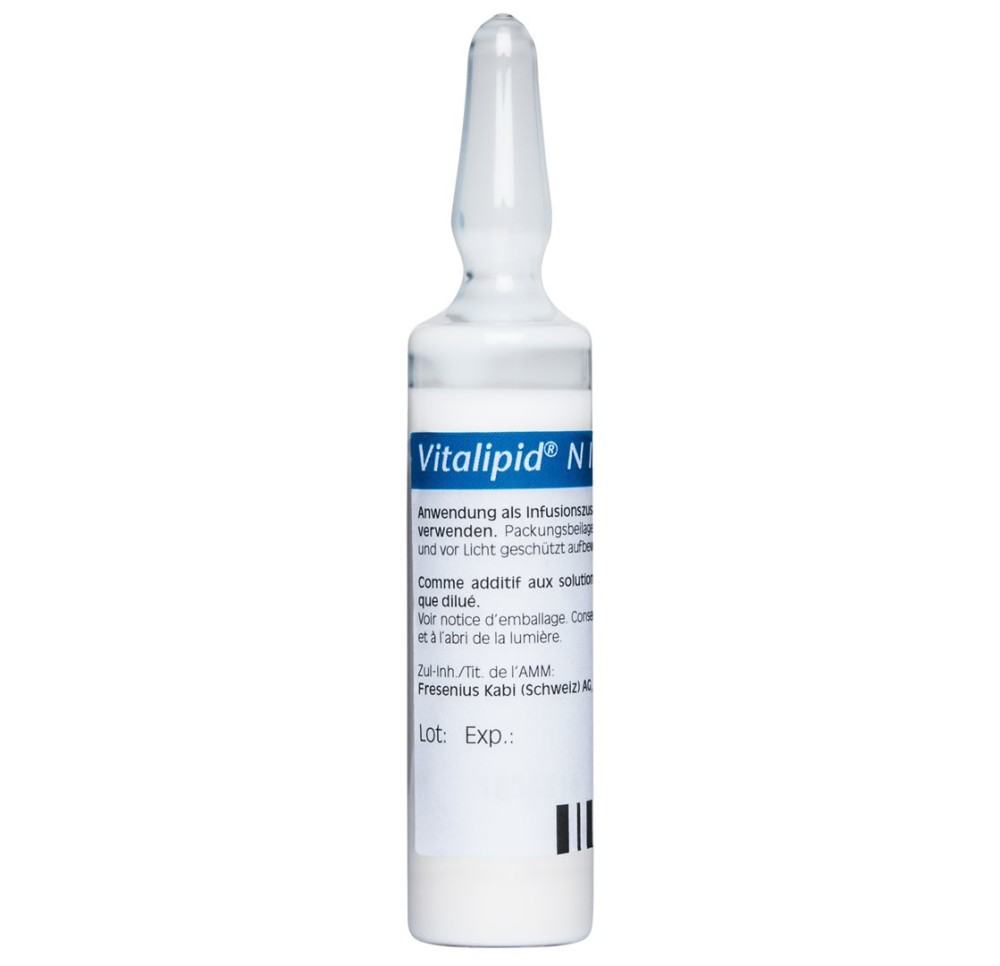 VITALIPID N Infant émuls perf 10 amp add 10 ml VITALIPID N Infant émuls perf 10 amp add 10 ml