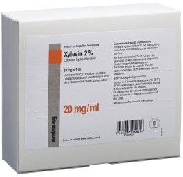 XYLESINE sol inj 20 mg/ml 100 amp 1 ml