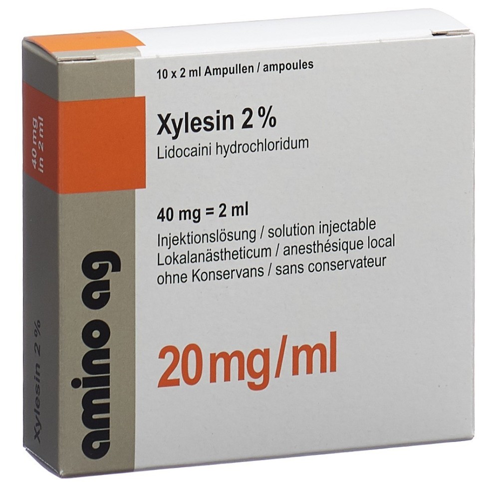 XYLESINE sol inj 40 mg/2ml 10 amp 2 ml XYLESINE sol inj 40 mg/2ml 10 amp 2 ml
