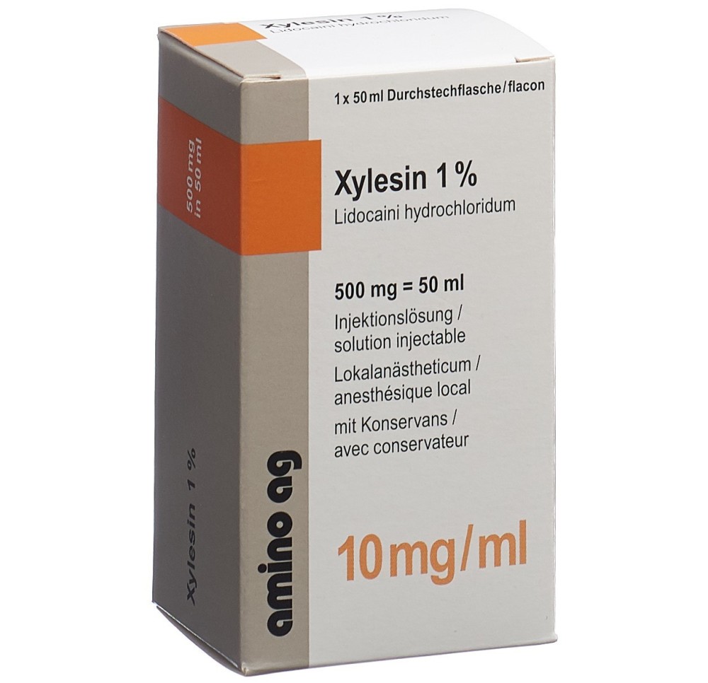 XYLESINE sol inj 500 mg/50ml a cons 50 ml XYLESINE sol inj 500 mg/50ml a cons 50 ml