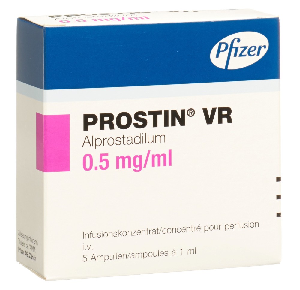 PROSTIN VR conc perf 500 mcg/ml 5 amp 1 ml PROSTIN VR conc perf 500 mcg/ml 5 amp 1 ml