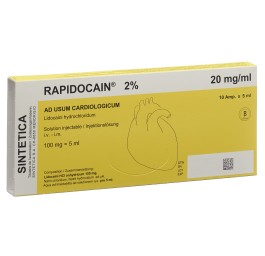 RAPIDOCAIN Cardio 2% 100 mg/5ml 10 amp 5 ml