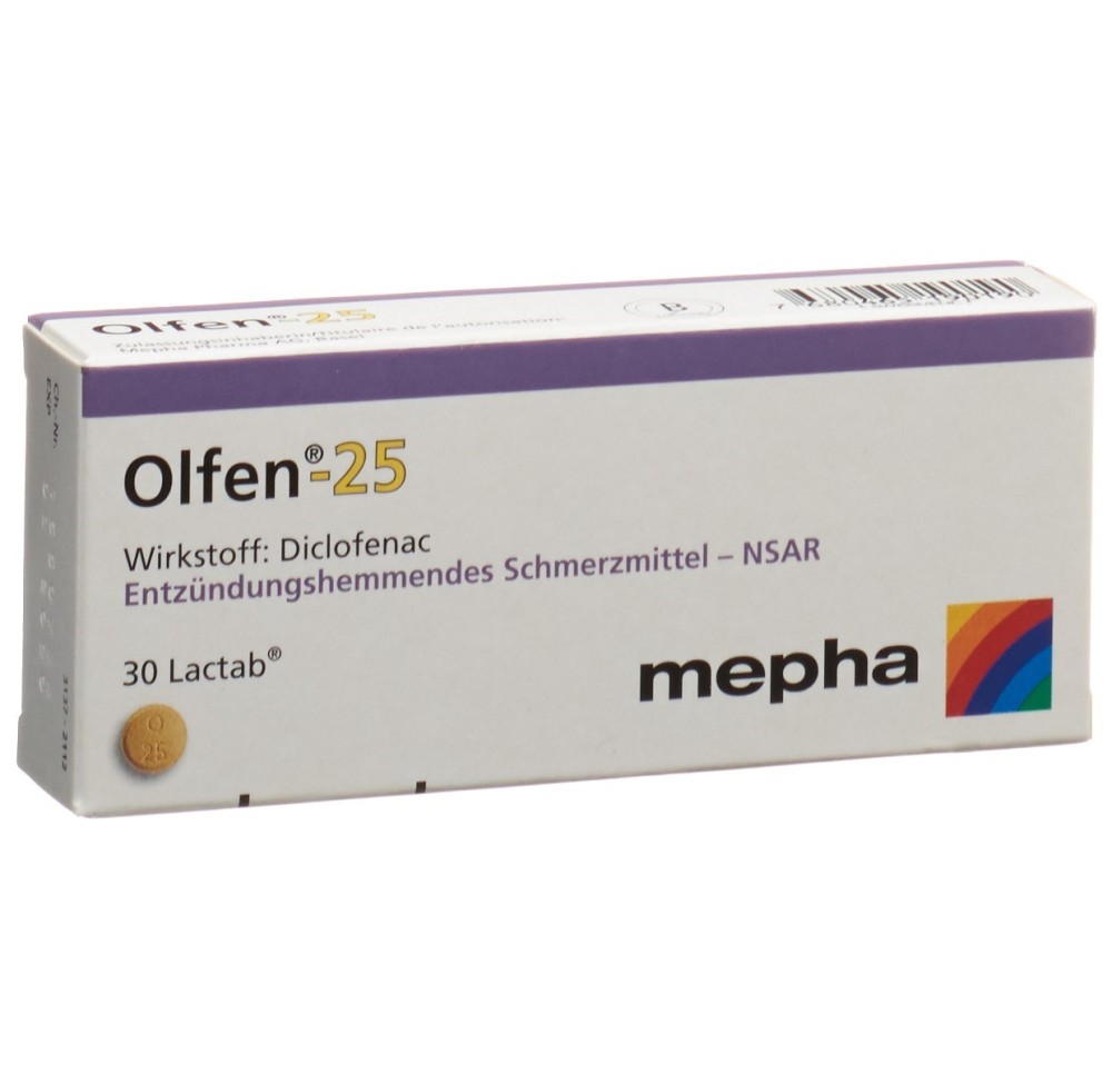 OLFEN Lactab 25 mg 30 pce