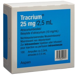 TRACRIUM sol inj 25 mg/2.5ml 100 amp 2.5 ml