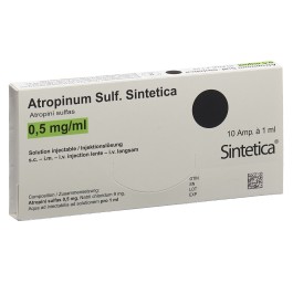 ATROPINUM SULF Sintetica 0.5 mg/ml 10 amp 1 ml