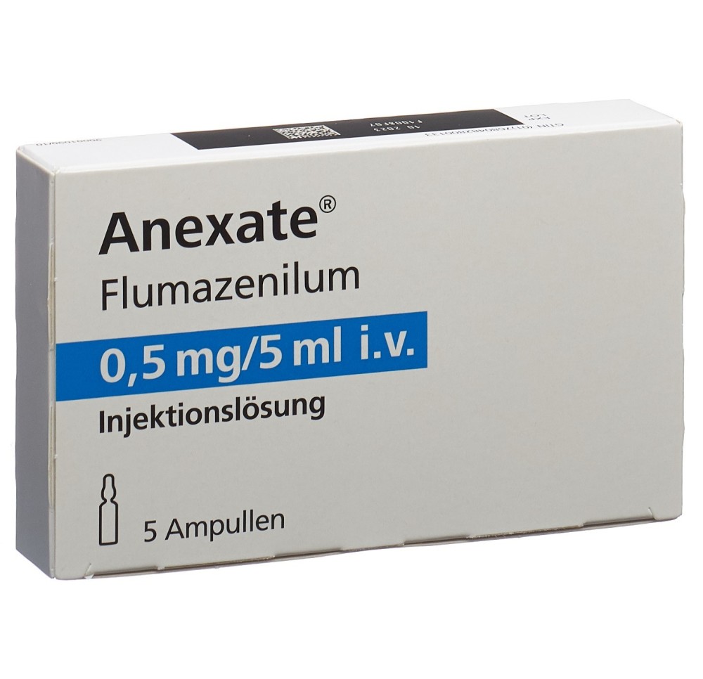 ANEXATE sol inj 0.5 mg/5ml 5 amp 5 ml ANEXATE sol inj 0.5 mg/5ml 5 amp 5 ml
