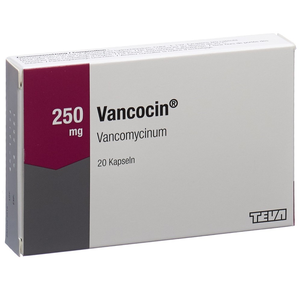 VANCOCIN caps 250 mg 20 pce VANCOCIN caps 250 mg 20 pce