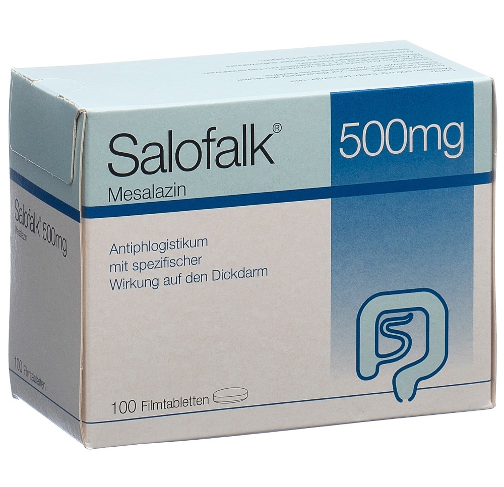 SALOFALK cpr pell 500 mg 100 pce SALOFALK cpr pell 500 mg 100 pce