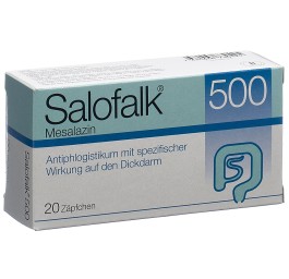 SALOFALK supp 500 mg 20 pce
