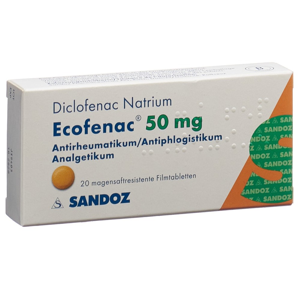ECOFENAC cpr pell 50 mg 20 pce ECOFENAC cpr pell 50 mg 20 pce