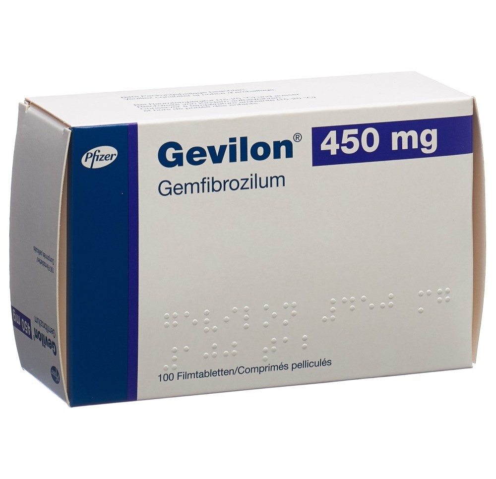 GEVILON cpr pell 450 mg 100 pce GEVILON cpr pell 450 mg 100 pce
