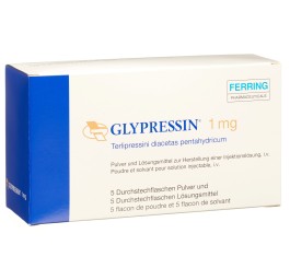 GLYPRESSINE subst sèche 1 mg c solv amp 5 pce