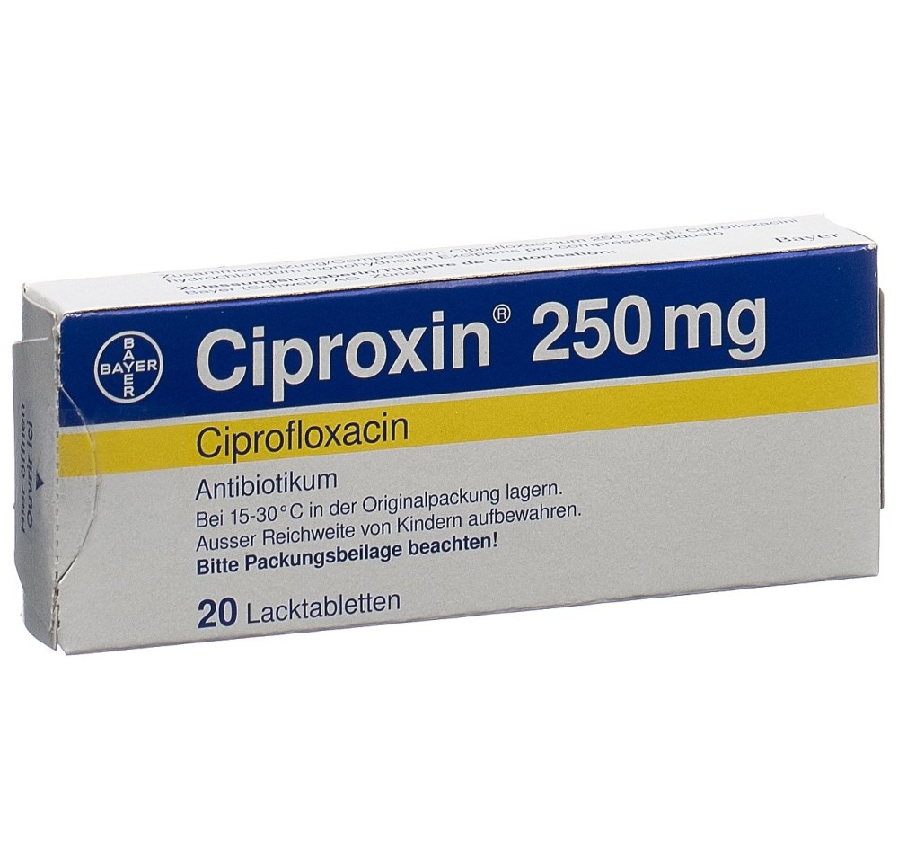 CIPROXINE cpr pell 250 mg 20 pce CIPROXINE cpr pell 250 mg 20 pce