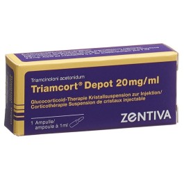 TRIAMCORT Dépôt susp crist 20 mg/ml amp 1 ml