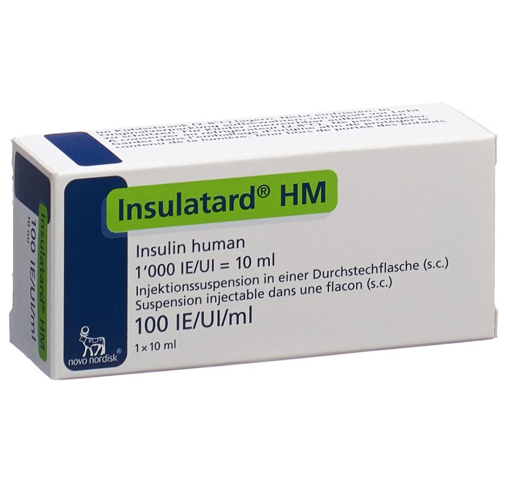 INSULINE Insulatard HM flac 10 ml INSULINE Insulatard HM flac 10 ml