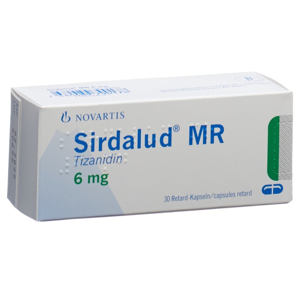 SIRDALUD MR caps ret 6 mg 30 pce SIRDALUD MR caps ret 6 mg 30 pce