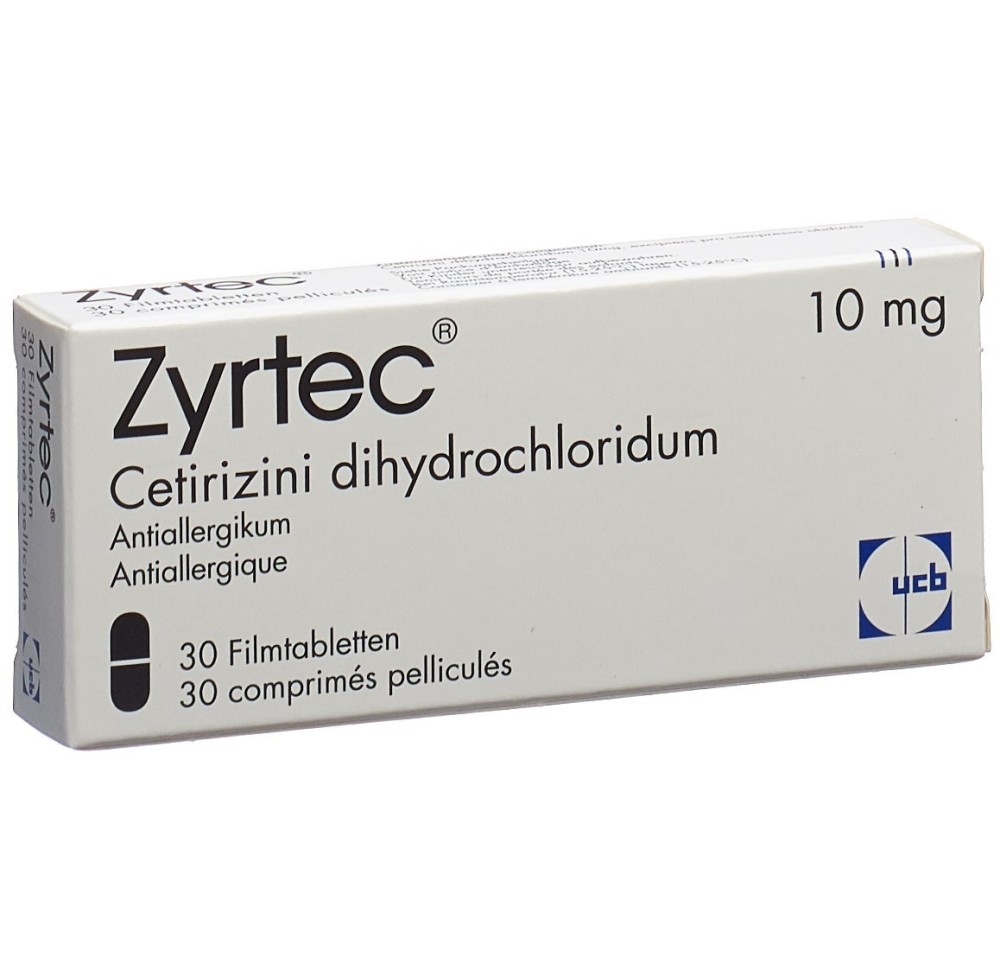 ZYRTEC cpr pell 10 mg 30 pce ZYRTEC cpr pell 10 mg 30 pce