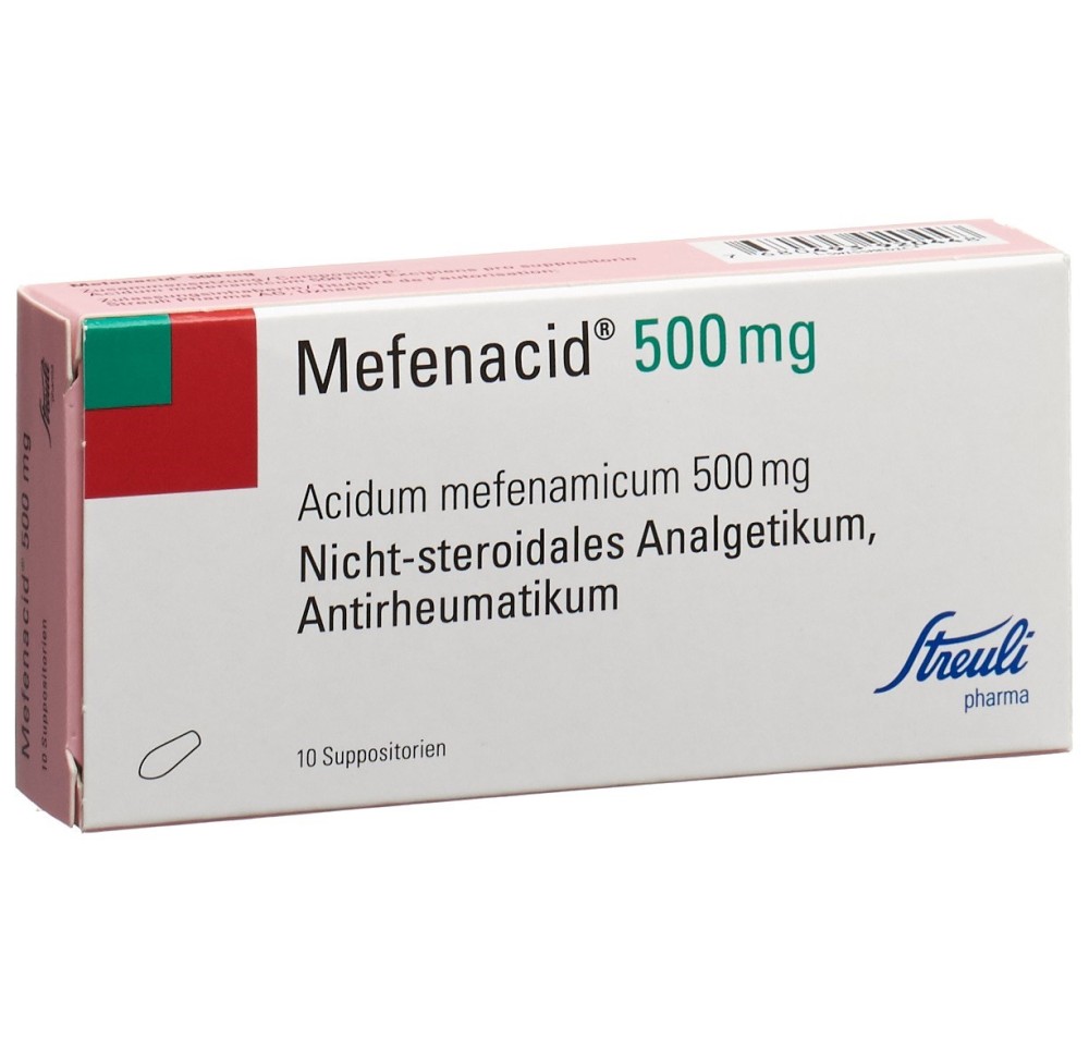 MEFENACIDE supp 500 mg 10 pce MEFENACIDE supp 500 mg 10 pce