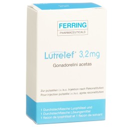 LUTRELEF subst sèche 3.2 mg c solv flac