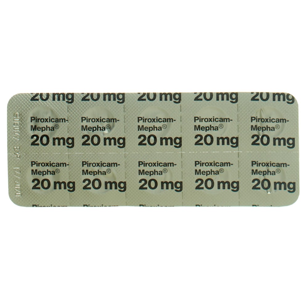 PIROXICAM Mepha cpr 20 mg 100 pce PIROXICAM Mepha cpr 20 mg 100 pce