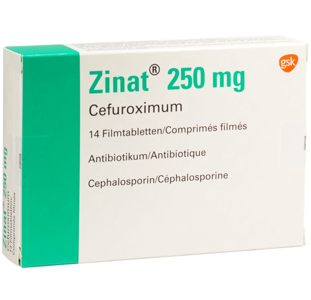 ZINAT cpr pell 250 mg 14 pce ZINAT cpr pell 250 mg 14 pce