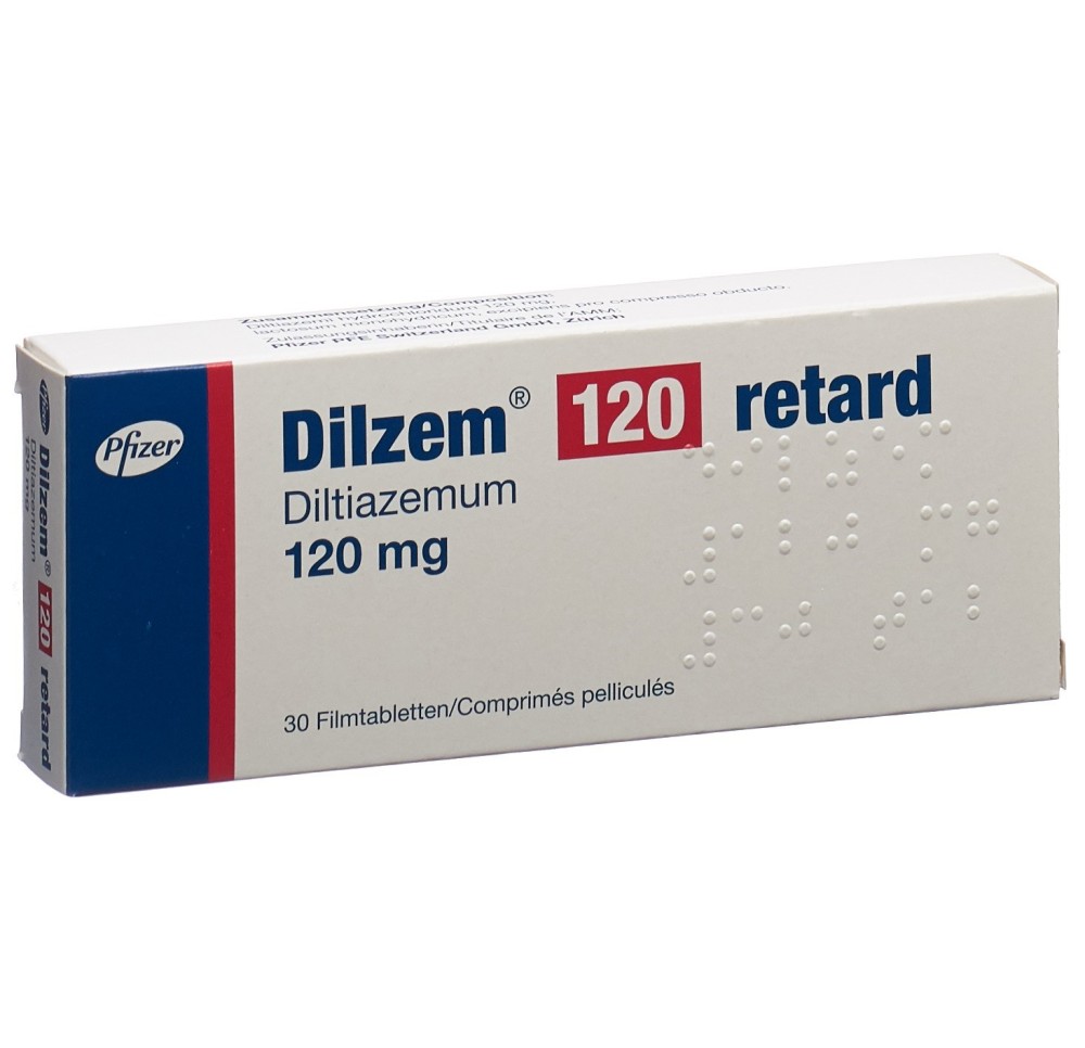 DILZEM Retard cpr pell ret 120 mg 30 pce DILZEM Retard cpr pell ret 120 mg 30 pce