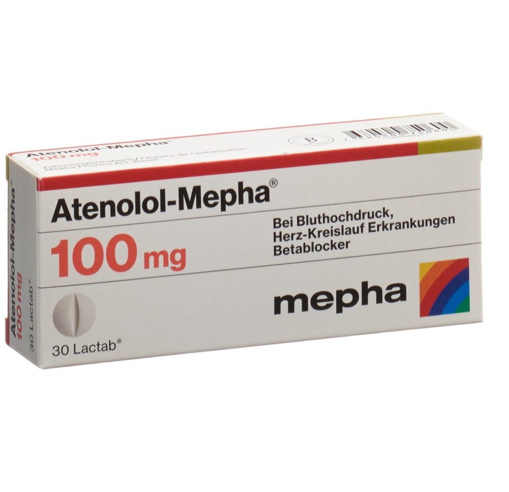 ATENOLOL Mepha Lactab 100 mg 30 pce ATENOLOL Mepha Lactab 100 mg 30 pce