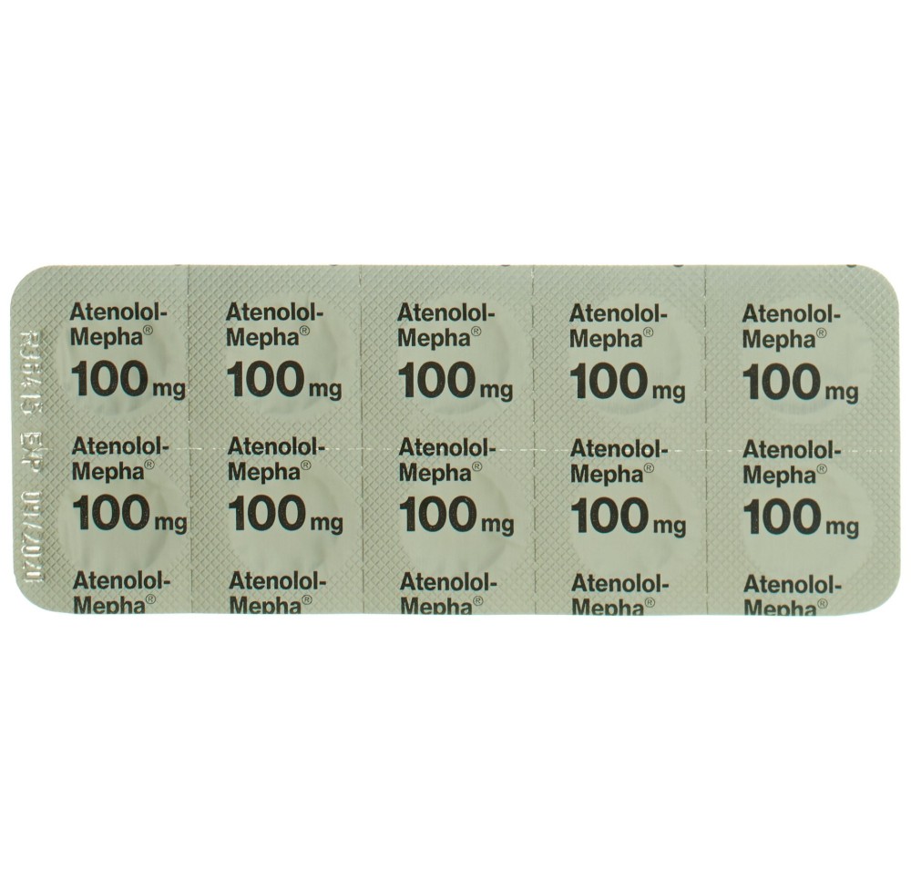 ATENOLOL Mepha Lactab 100 mg 100 pce ATENOLOL Mepha Lactab 100 mg 100 pce