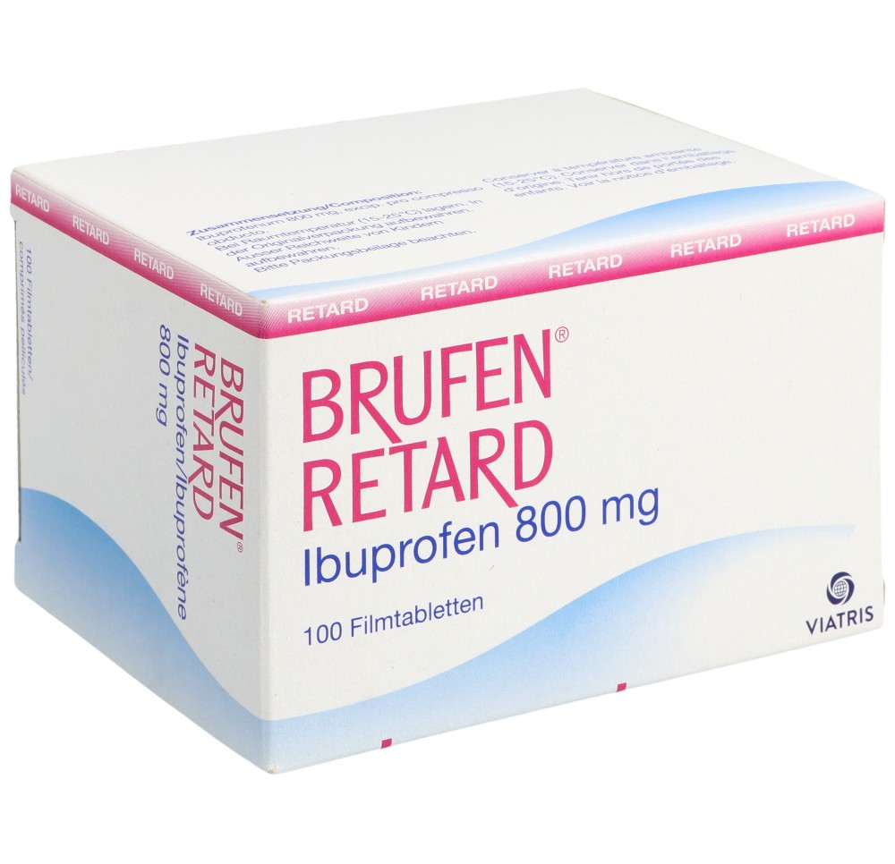BRUFEN Retard cpr pell ret 800 mg 100 pce BRUFEN Retard cpr pell ret 800 mg 100 pce