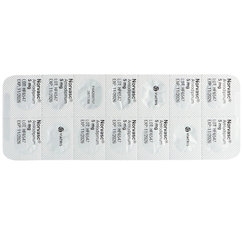 NORVASC cpr 5 mg 100 pce NORVASC cpr 5 mg 100 pce