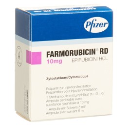 FARMORUBICIN RD subst sèche 10 mg c solv amp