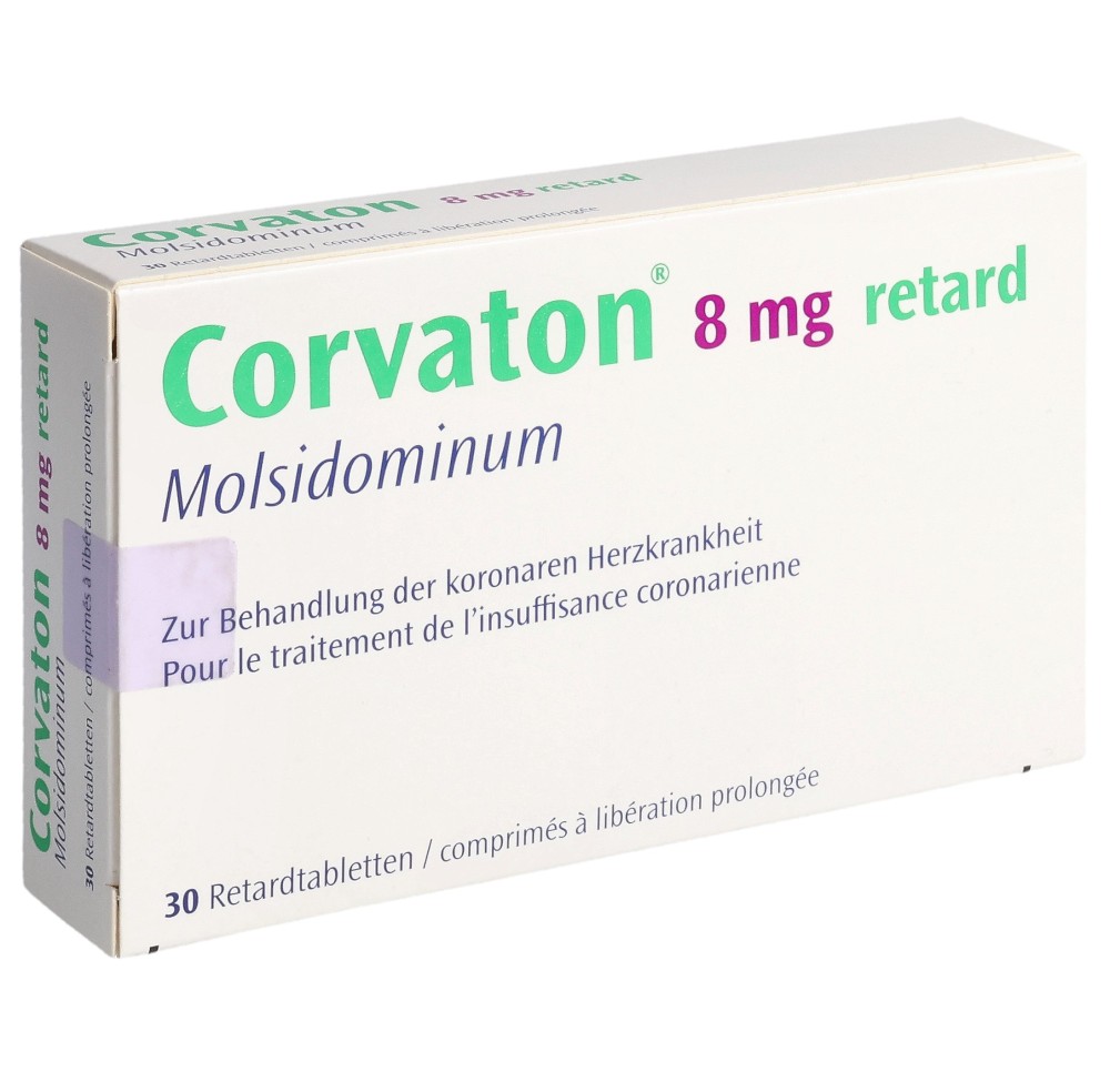 CORVATON retard cpr ret 8 mg 30 pce CORVATON retard cpr ret 8 mg 30 pce