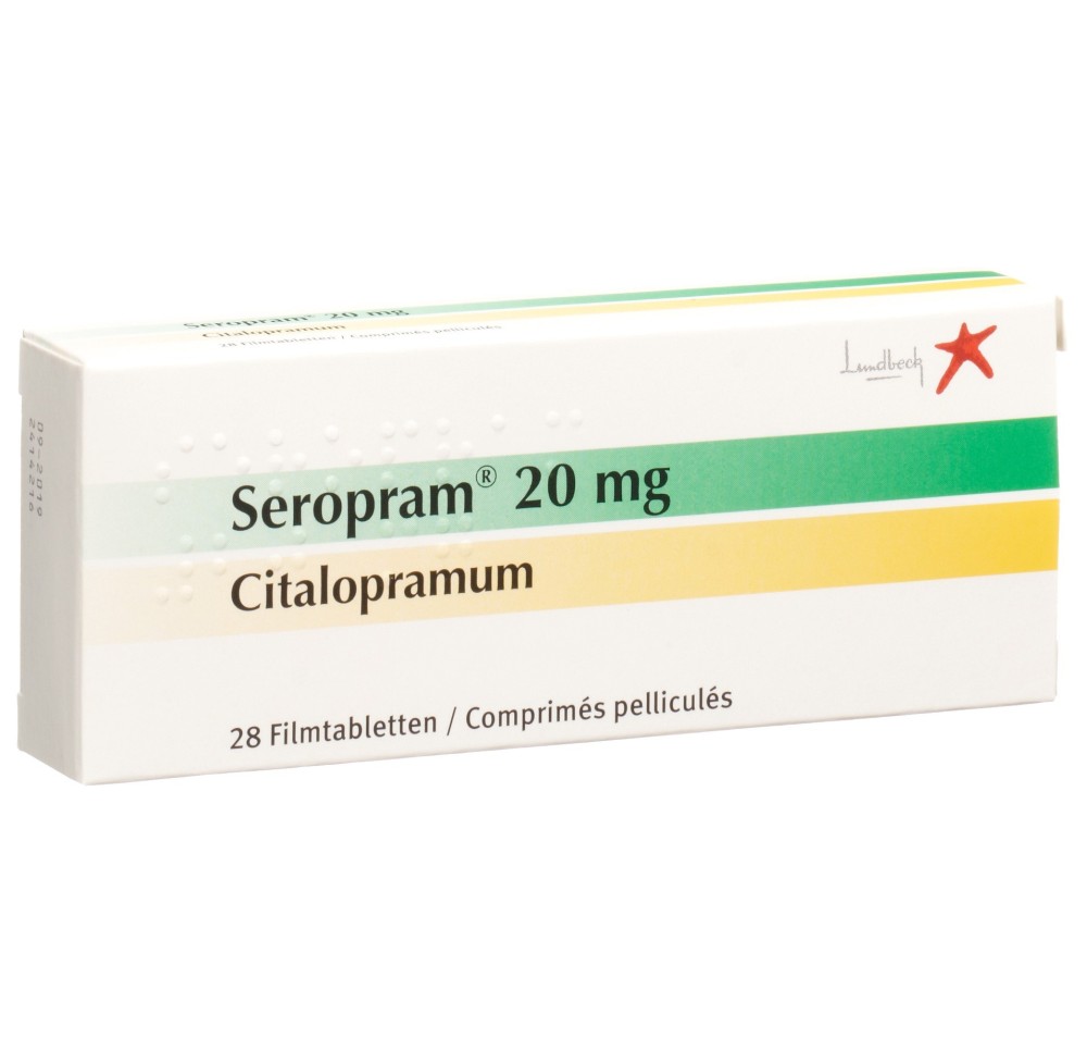 SEROPRAM cpr pell 20 mg 28 pce SEROPRAM cpr pell 20 mg 28 pce