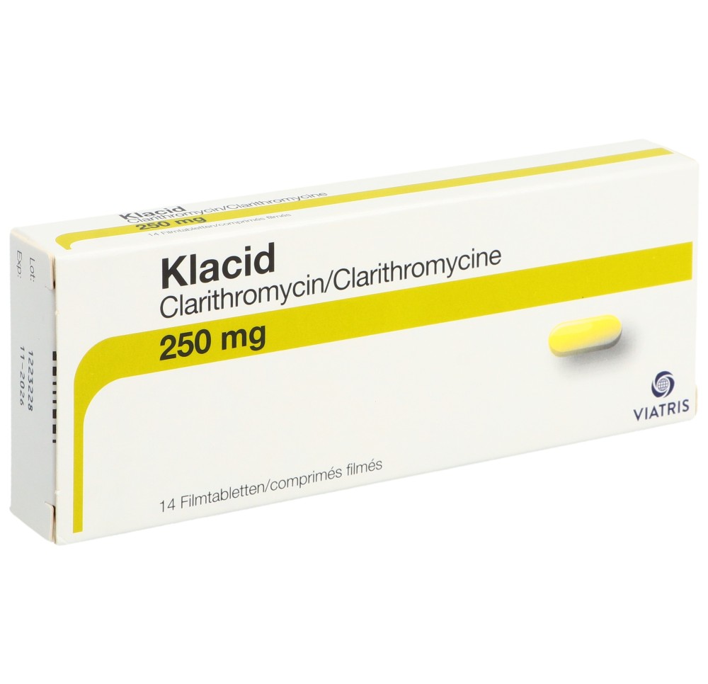 KLACID cpr pell 250 mg 14 pce