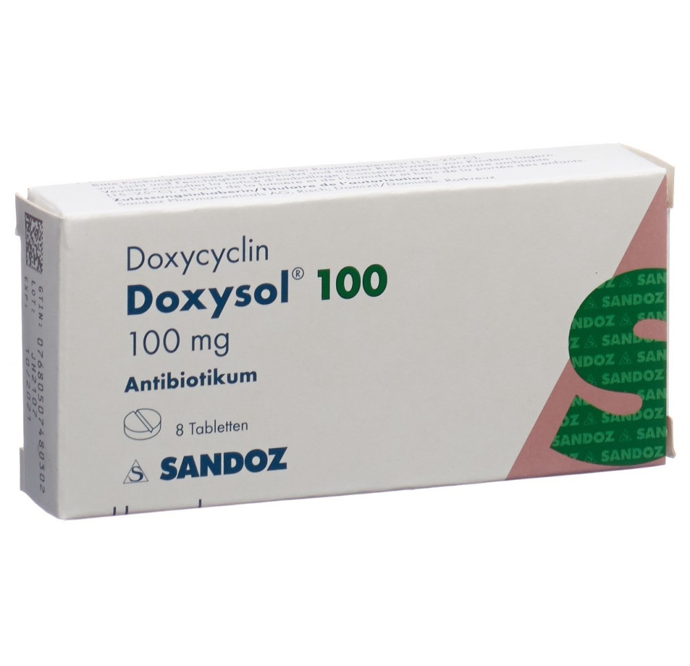 DOXYSOL cpr 100 mg 8 pce DOXYSOL cpr 100 mg 8 pce