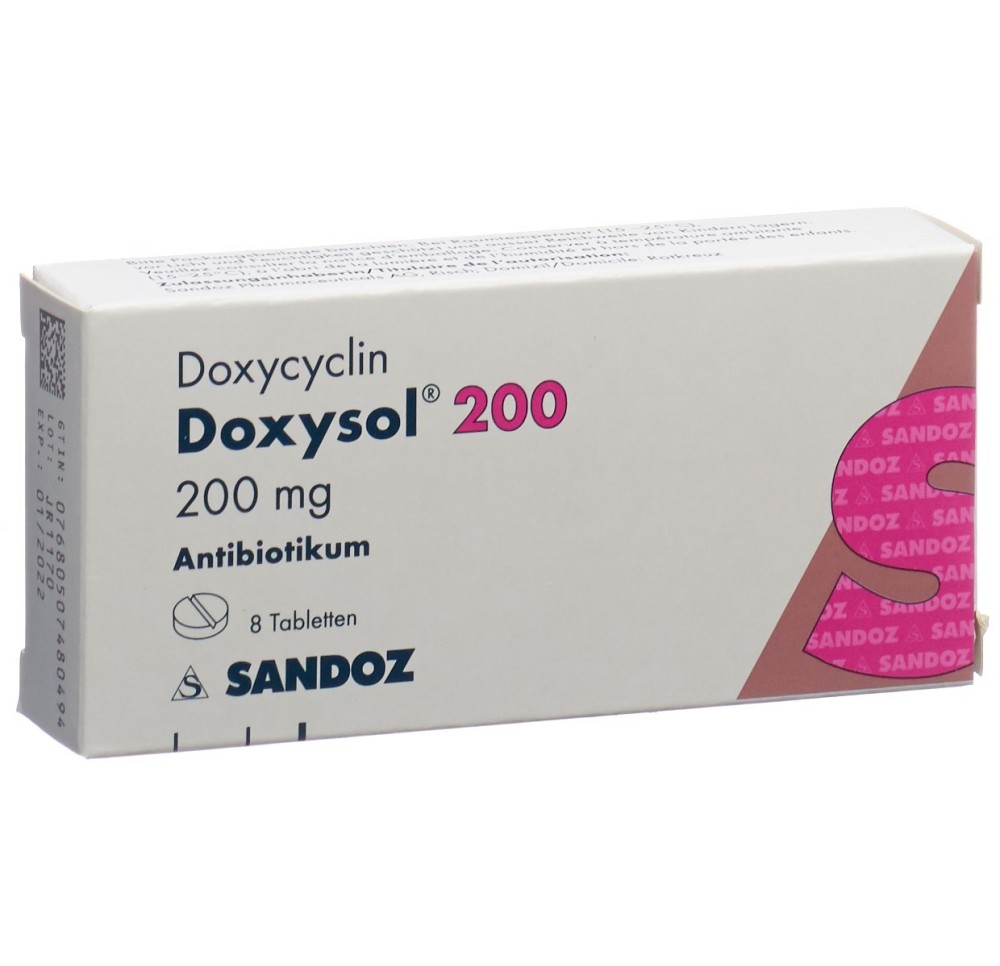 DOXYSOL cpr 200 mg 8 pce DOXYSOL cpr 200 mg 8 pce