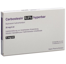 CARBOSTESIN 0.5% hyperbare 20 mg/4ml 5 amp 4 ml