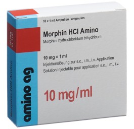 MORPHIN HCL Amino sol inj 10 mg/ml 10 amp 1 ml