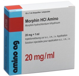 MORPHIN HCL Amino sol inj 20 mg/ml 10 amp 1 ml