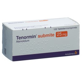TENORMIN submite cpr 25 mg 100 pce