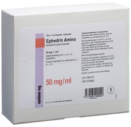 EPHEDRIN Amino sol inj 50 mg/ml 100 amp 1 ml