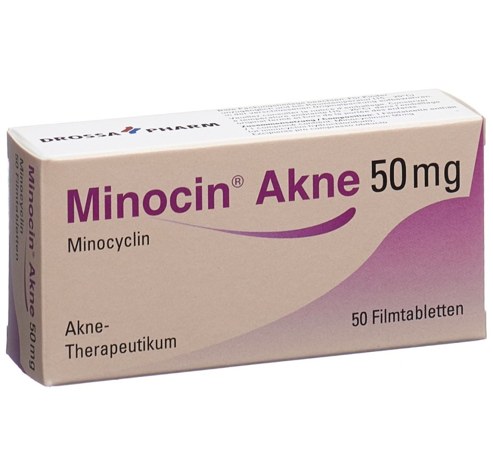 MINOCIN Acné cpr pell 50 mg 50 pce MINOCIN Acné cpr pell 50 mg 50 pce