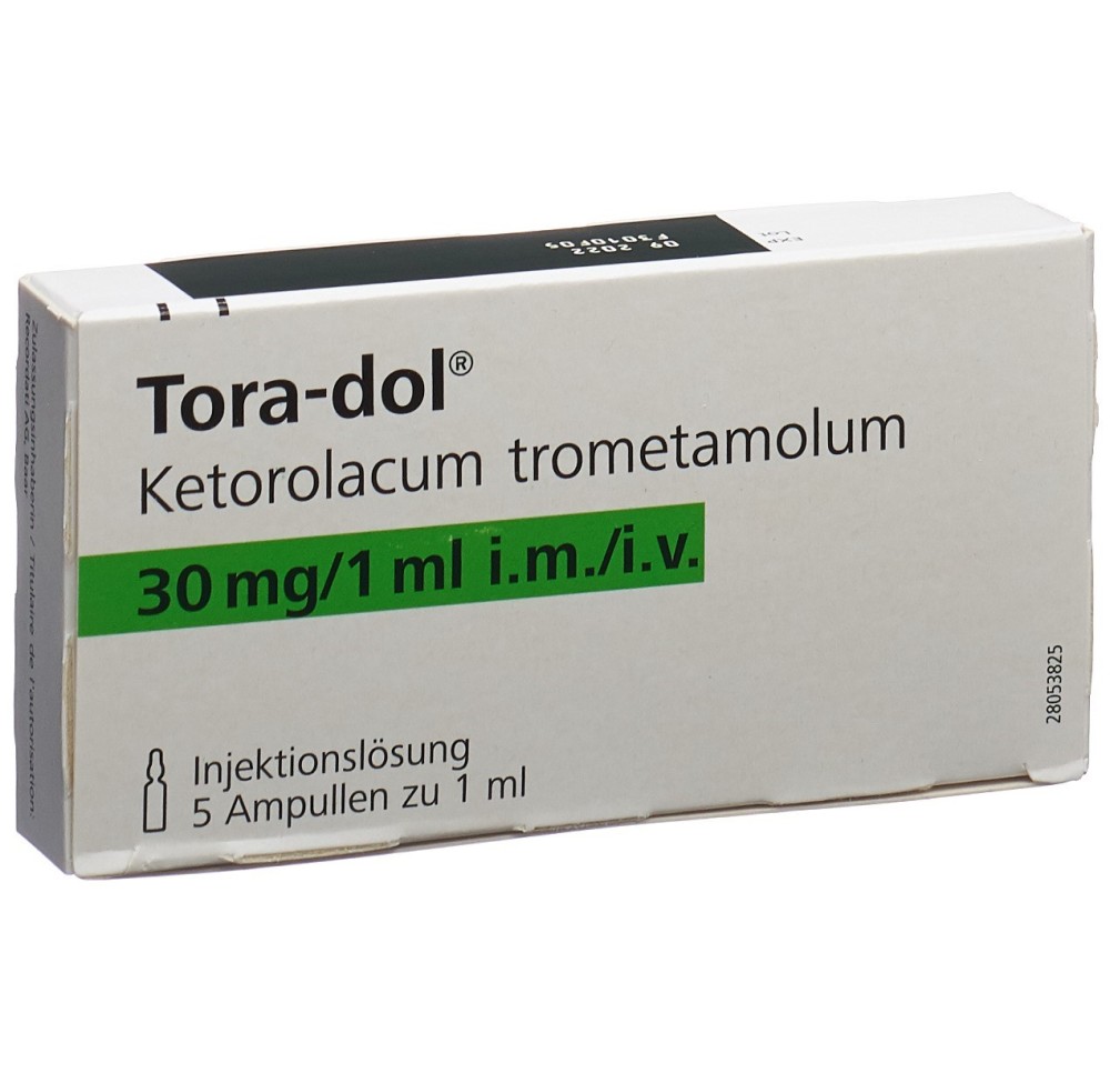 TORA-DOL sol inj 30 mg/ml 5 amp 1 ml TORA-DOL sol inj 30 mg/ml 5 amp 1 ml