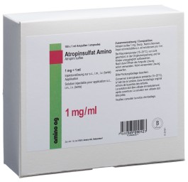 ATROPINSULFAT Amino 1 mg/ml 100 amp 1 ml