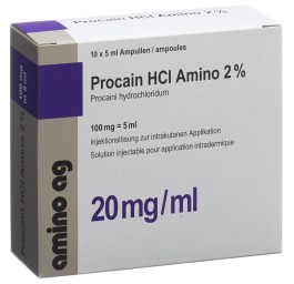 PROCAINE HCL Amino 100 mg/5ml 10 amp 5 ml