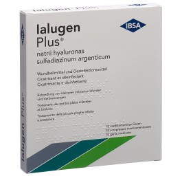 IALUGEN PLUS gazes médicales 10x10cm 10 pce