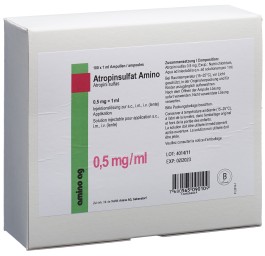 ATROPINSULFAT Amino 0.5 mg/ml 100 amp 1 ml