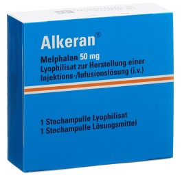 ALKERAN subst sèche 50 mg c solv amp