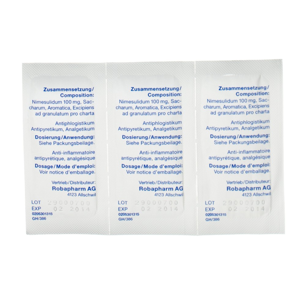 NISULID gran 100 mg sach 30 pce NISULID gran 100 mg sach 30 pce